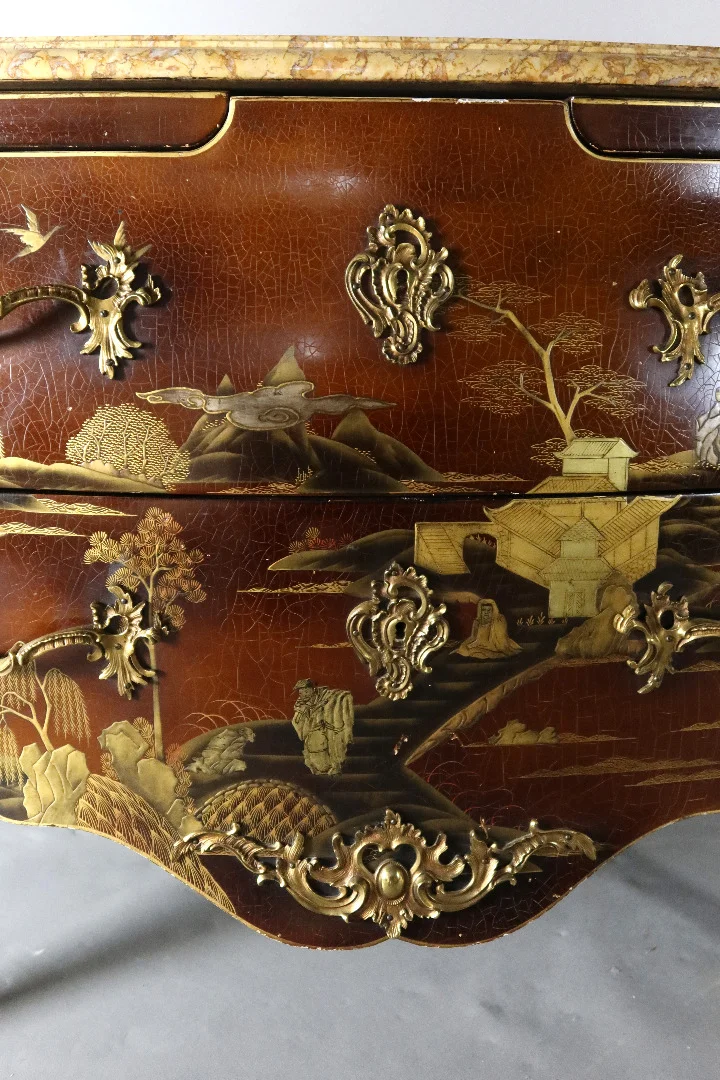 Commode En Laque Signée Comelli Walter