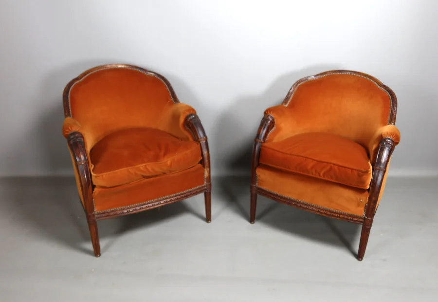 PAIR OF ARMCHAIRS by PAUL FOLLOT