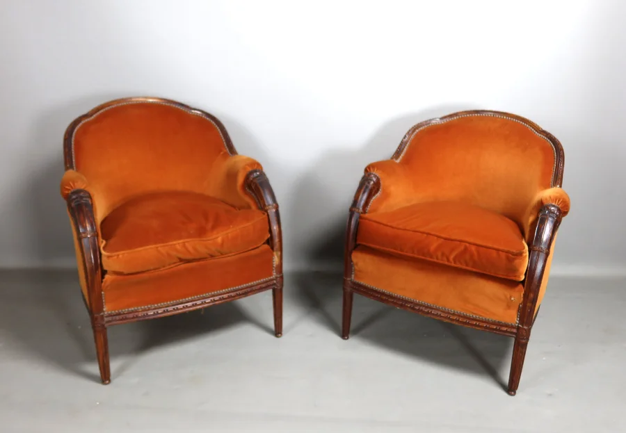 PAIR OF ARMCHAIRS by PAUL FOLLOT