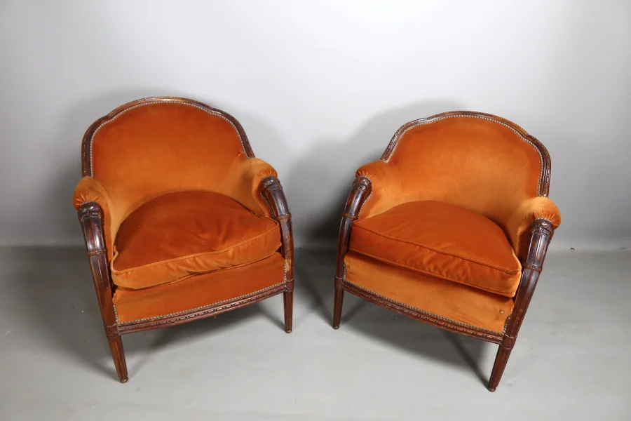 PAIR OF ARMCHAIRS by PAUL FOLLOT