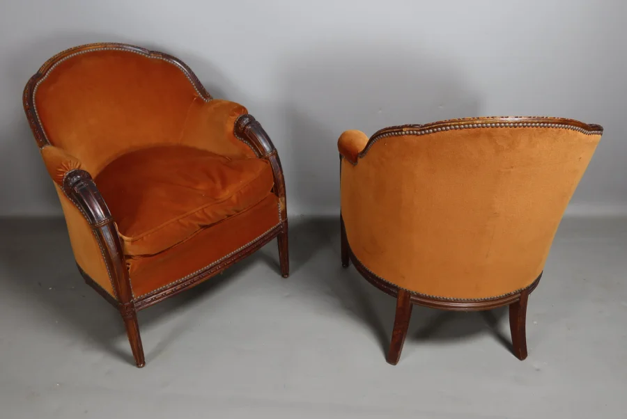 PAIR OF ARMCHAIRS by PAUL FOLLOT