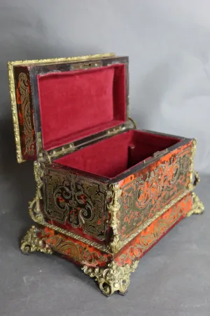 Coffret Marqueterie Boulle Boite à Musique