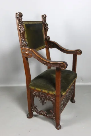PAIR OF RENAISSANCE STYLE ARMCHAIRS