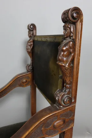 PAIR OF RENAISSANCE STYLE ARMCHAIRS