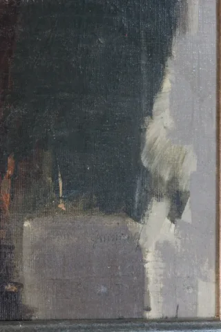 OLIE OP CANVAS ondertekend door Rene GUINAND