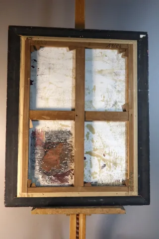 OLIE OP CANVAS ondertekend door Rene GUINAND