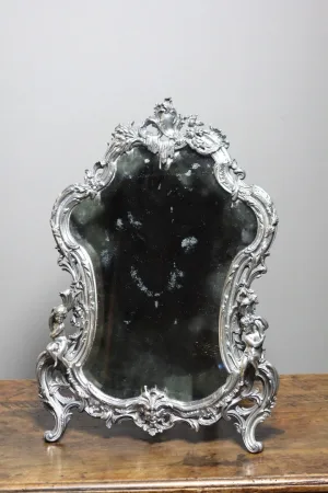 Miroir de table aux angelots