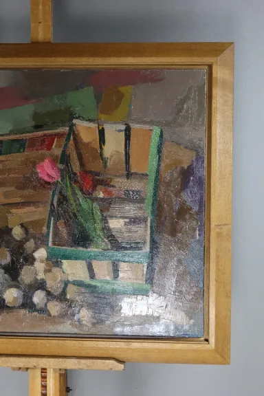 Tableau, nature morte, signé René Guinand (1892-1983) école suisse