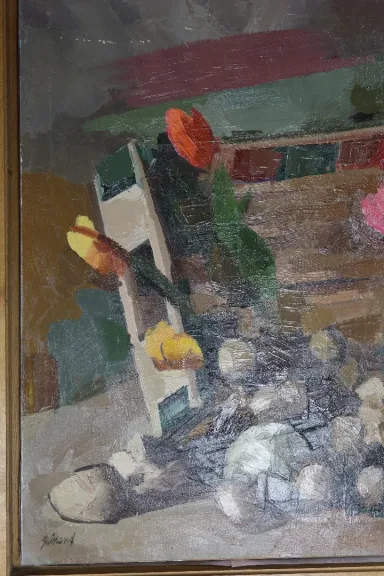 Tableau, nature morte, signé René Guinand (1892-1983) école suisse