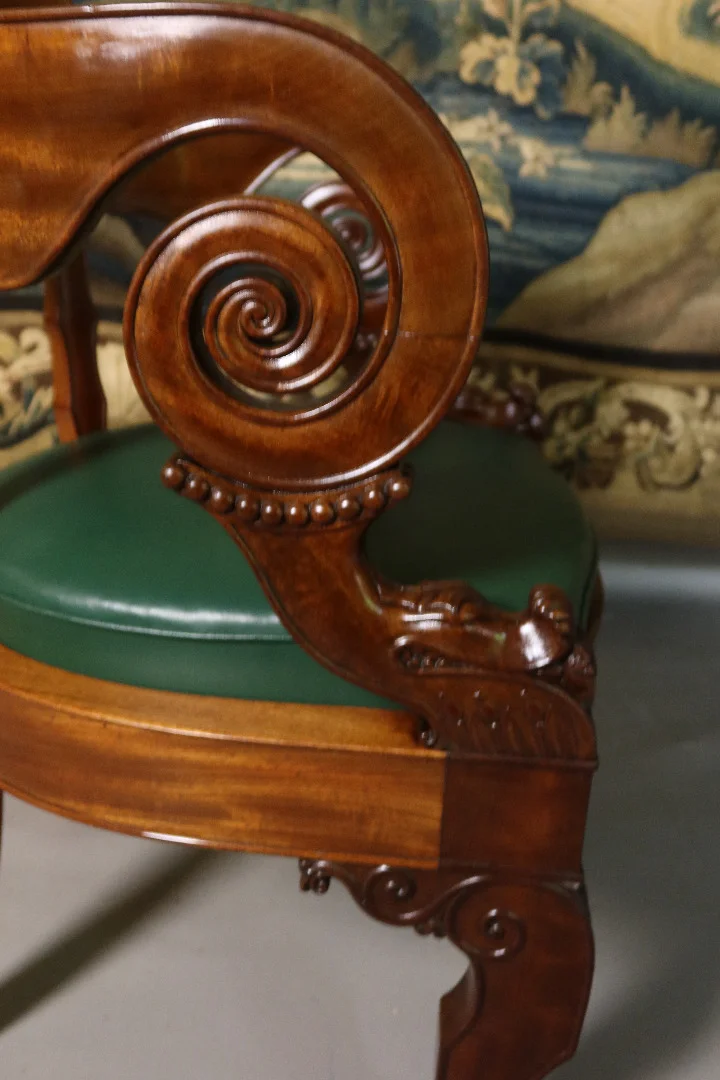 NINETEENTH CENTURY DESK CHAIR