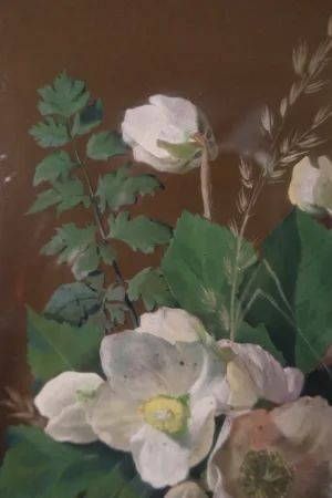 Tableau "bouquet d'Hellébores" Signé Et Daté