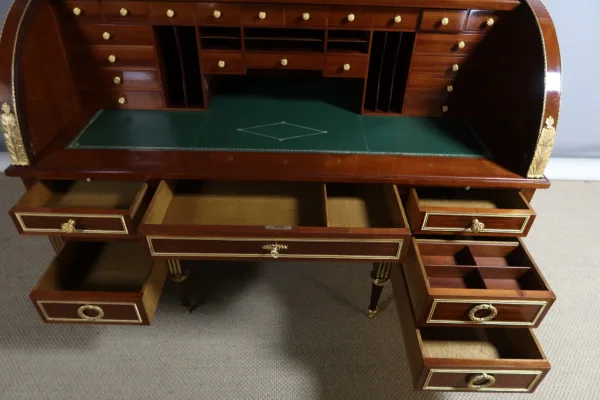 Bureau Cylindre XIX ème Signé Wierner à Paris