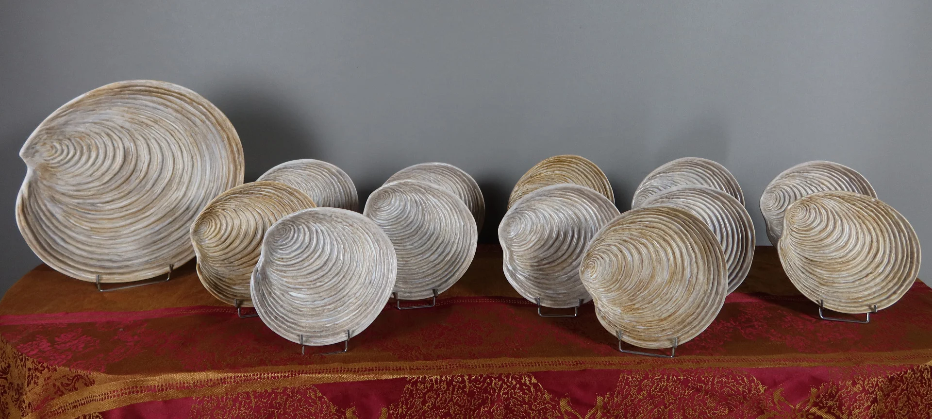 FAIENCE SERVICE 署名 GUILLOT、ヴァロリス