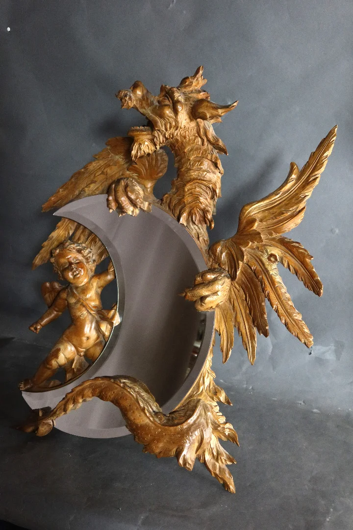 Miroir à l'angelot et à la chimère