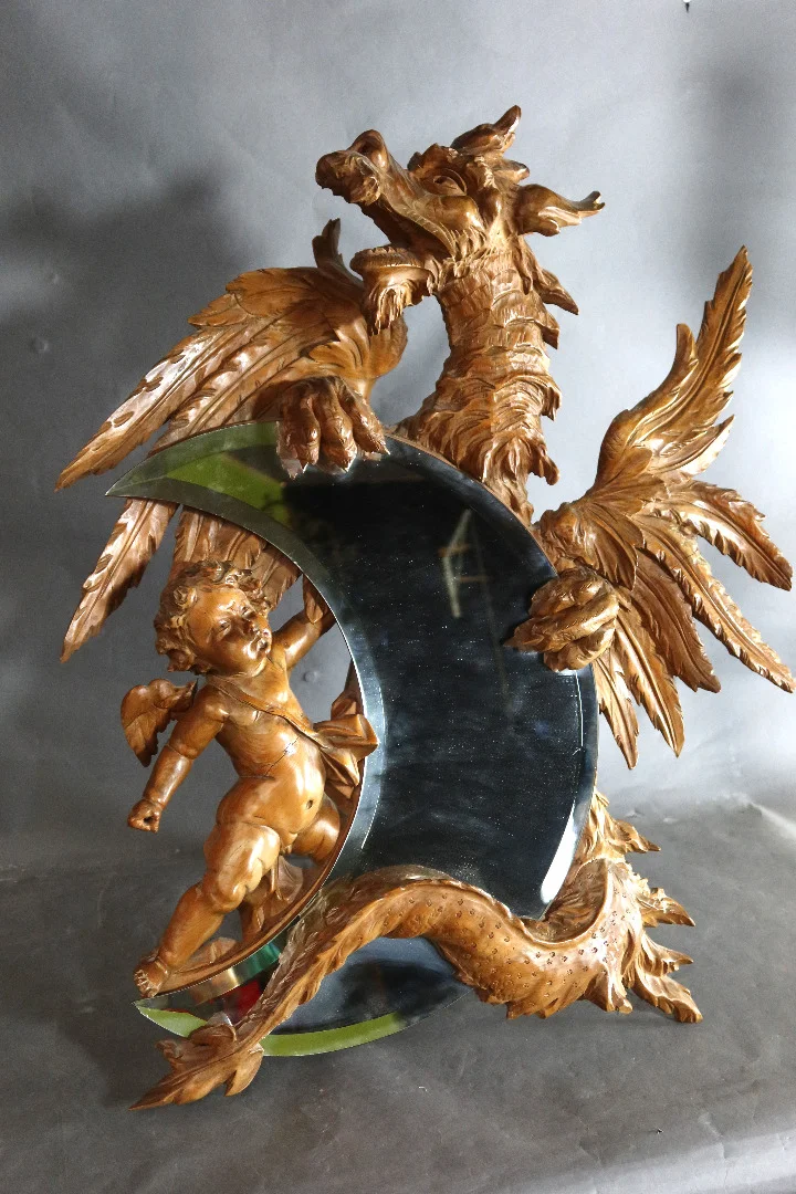 Miroir à l'angelot et à la chimère