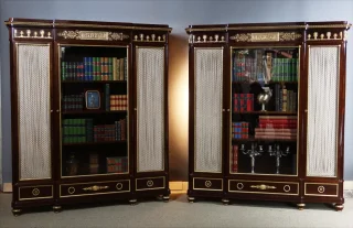 Paire de bibliothèques signée Chevrié A