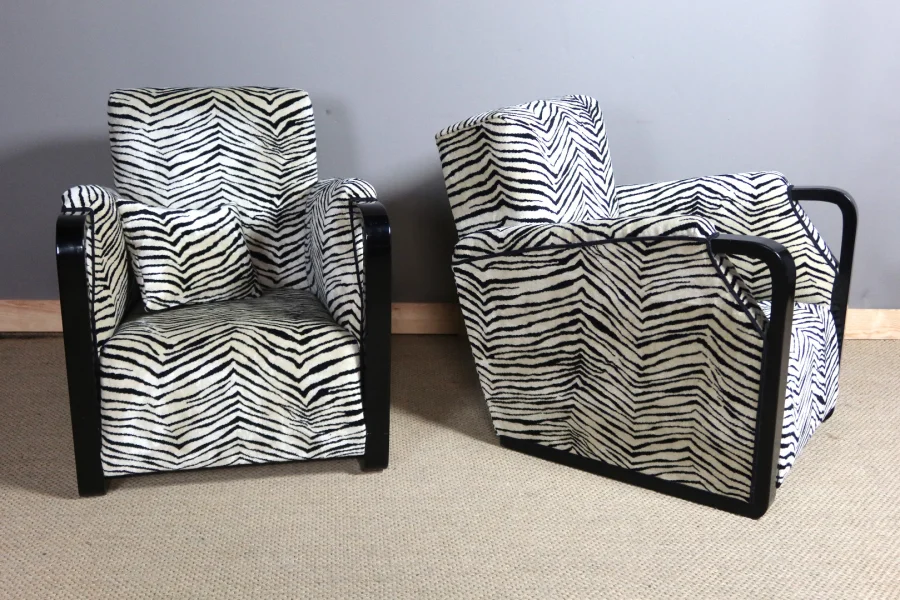 Paire de fauteuils art déco