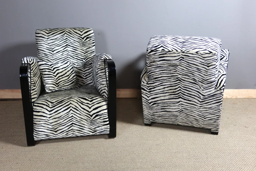 Paire de fauteuils art déco