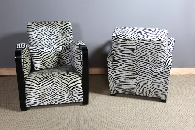 PAIR OF ART  DECO  ARMCHAIRS