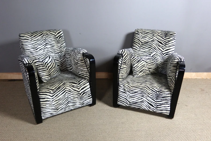Paire de fauteuils art déco
