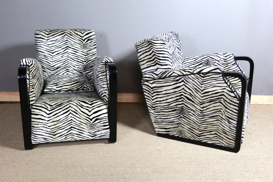 Paire de fauteuils art déco