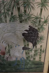Panneaux décoratifs peints sur soie