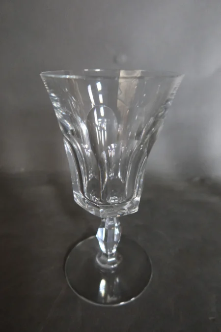Verres en cristal de Baccarat modèle Polignac