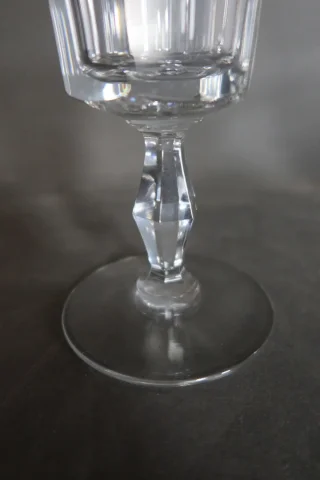 Verres en cristal de Baccarat modèle Polignac