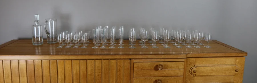 Service de verres style Art Déco