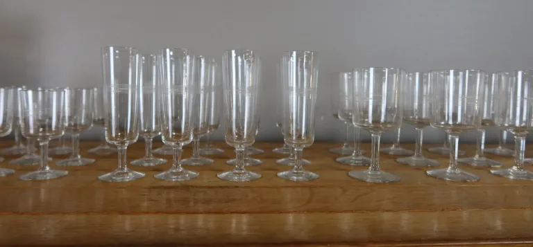 Service de verres style Art Déco