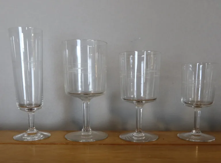 Service de verres style Art Déco