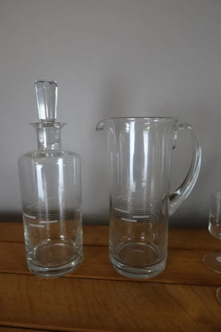 Service de verres style Art Déco