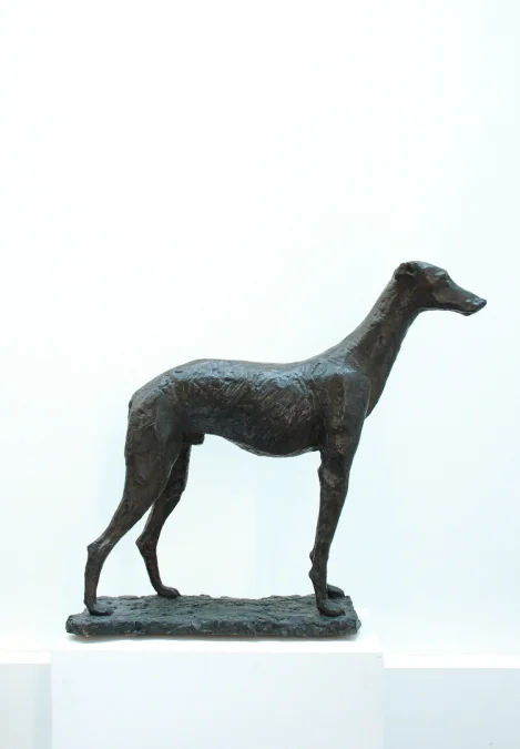 Sculpture en bronze " le chien " signé Patrick Lang