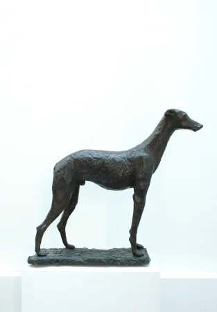 Sculpture en bronze " le chien " signé Patrick Lang