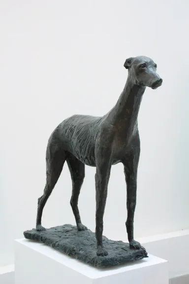 Sculpture en bronze " le chien " signé Patrick Lang
