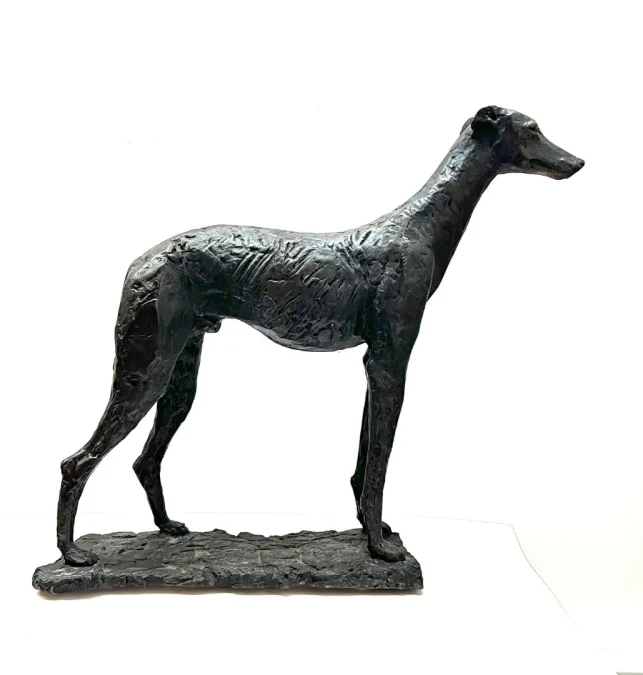 Sculpture en bronze " le chien " signé Patrick Lang