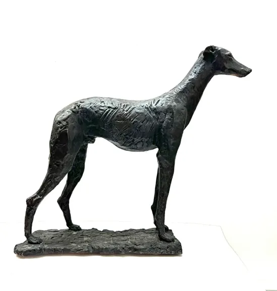 Sculpture en bronze " le chien " signé Patrick Lang