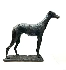 Sculpture en bronze " le chien " signé Patrick Lang