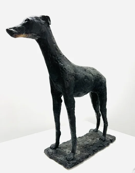 Sculpture en bronze " le chien " signé Patrick Lang
