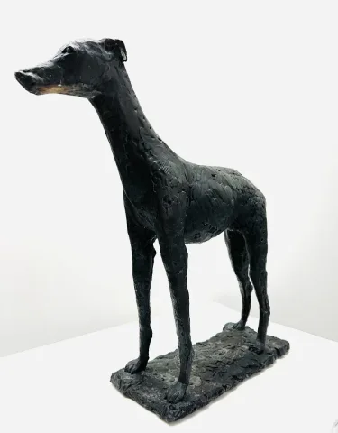 PERRO DE BRONCE firmado LANG