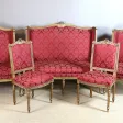 Salon en bois doré style Louis XVI