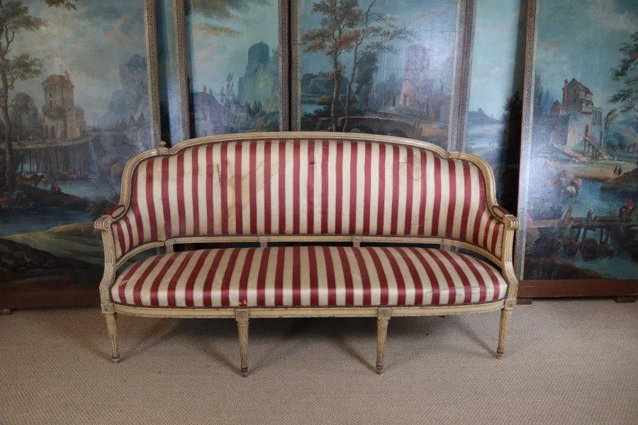 Grand canapé d'époque Louis XVI