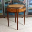 Table à jeux en loupe des années 1940