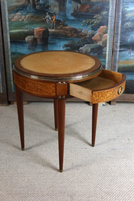 Table à jeux en loupe des années 1940