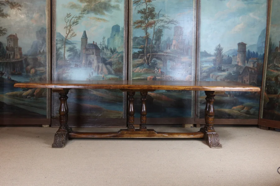 Table de ferme en chêne