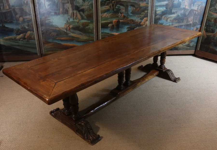 Table de ferme en chêne