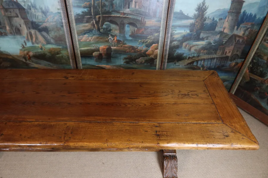 Table de ferme en chêne