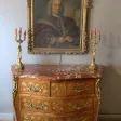 commode Louis XV marqueterie fleurs