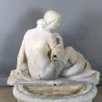 Fontaine de jardin et son bassin fin XIX début XXème siècle