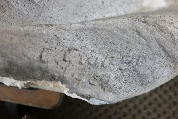 Fontaine de jardin et son bassin fin XIX début XXème siècle